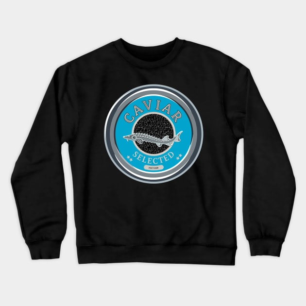 Black Caviar Crewneck Sweatshirt by olganikich